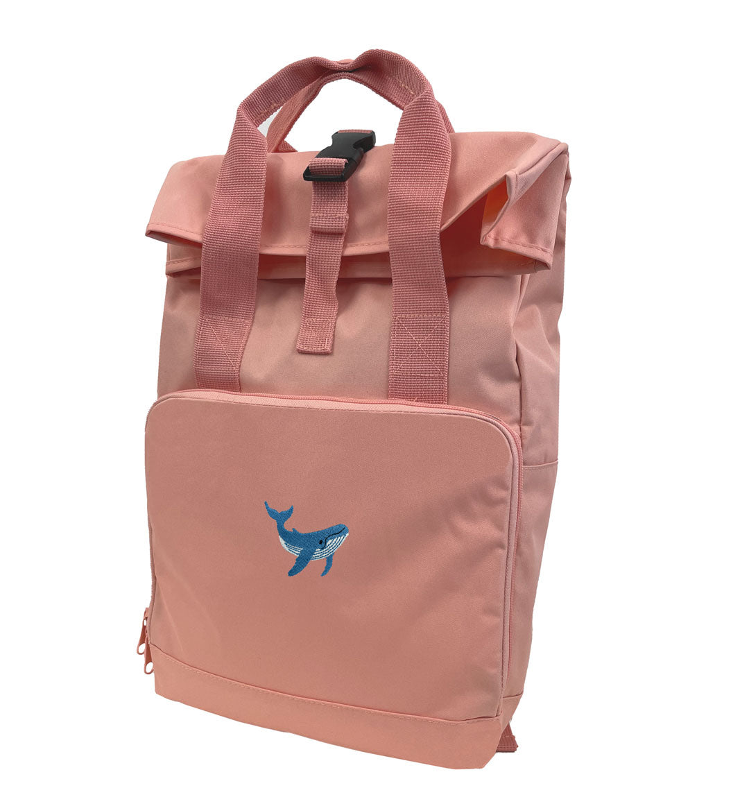 Blue Whale Everyday Roll-top Recycled Backpack