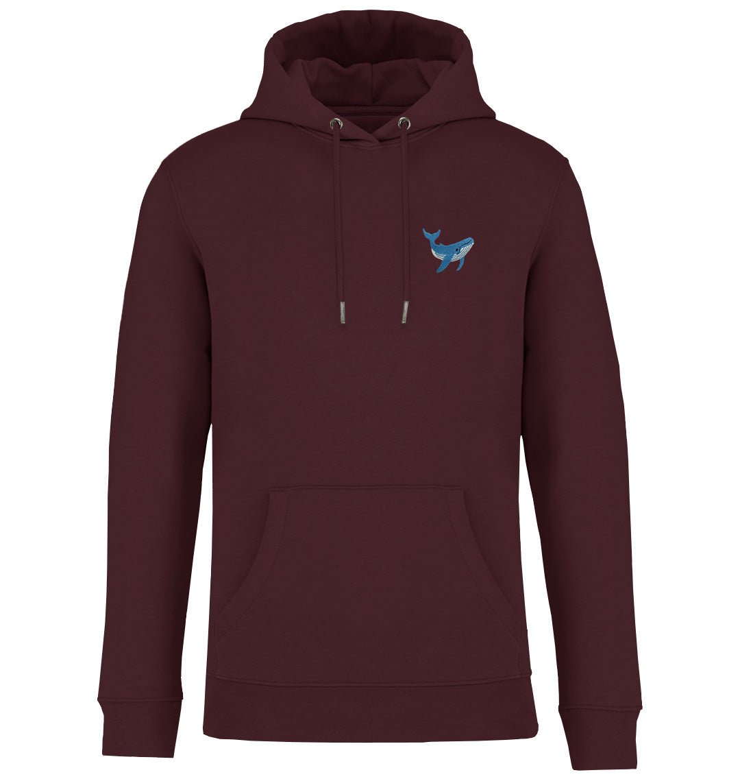 Blue Whale Womens Hoodie - Blue Panda