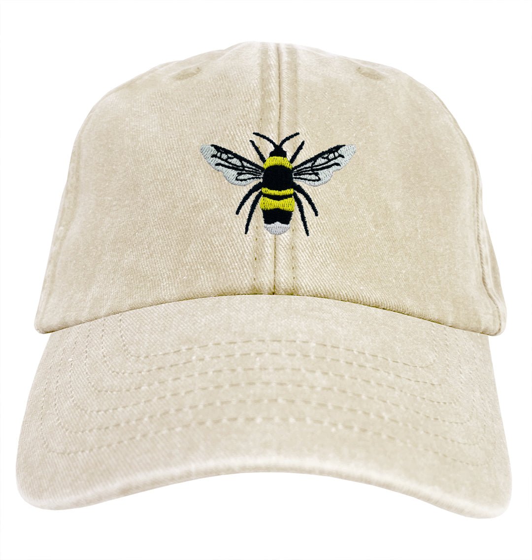 Bumble Bee Denim Cap - Blue Panda