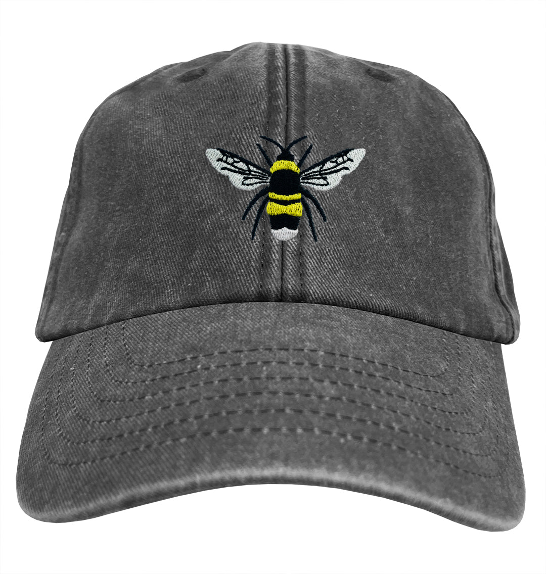 Bumble Bee Denim Cap - Blue Panda