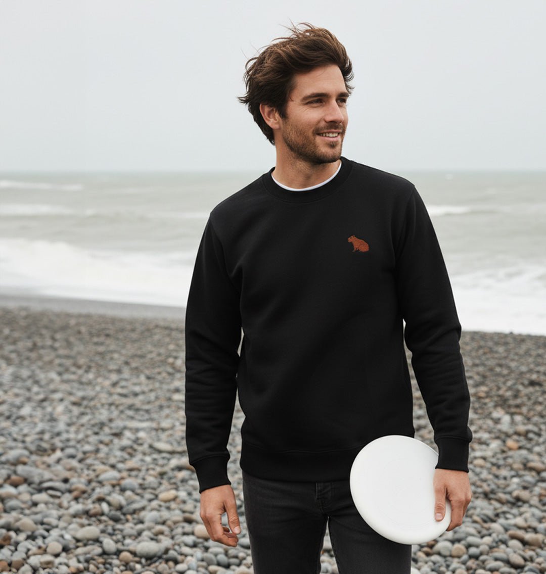 Capybara Mens Sweatshirt - Blue Panda