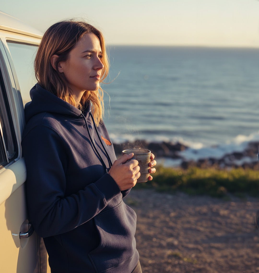 Capybara Womens Hoodie - Unisex - Blue Panda