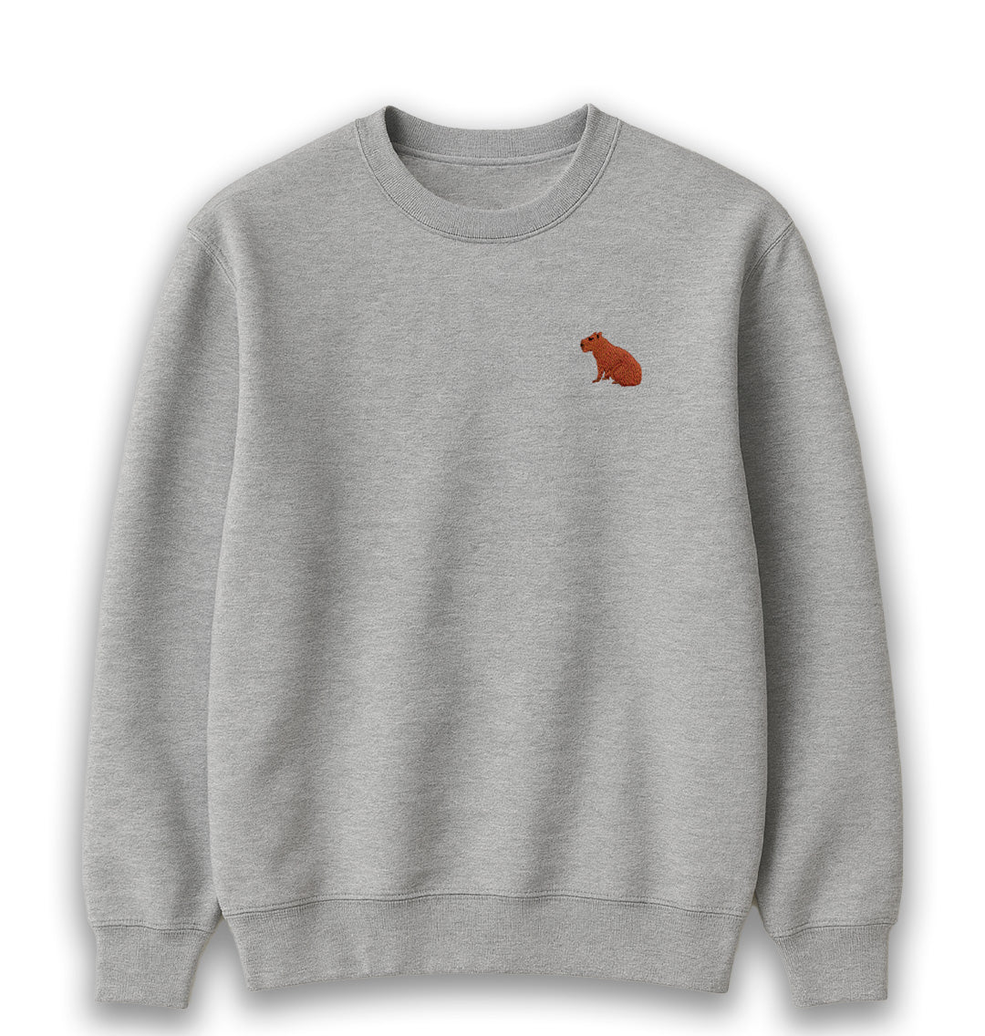 Capybara Womens Sweatshirt - Unisex - Blue Panda