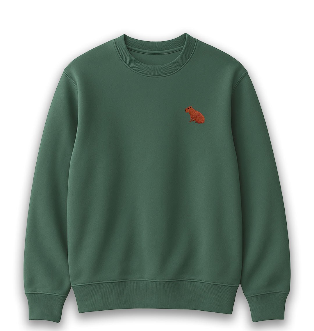 Capybara Womens Sweatshirt - Unisex - Blue Panda