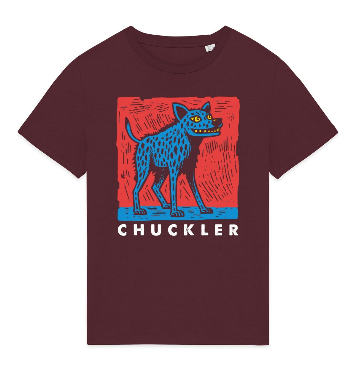 Chuckler Front Print Mens T-shirt - Blue Panda