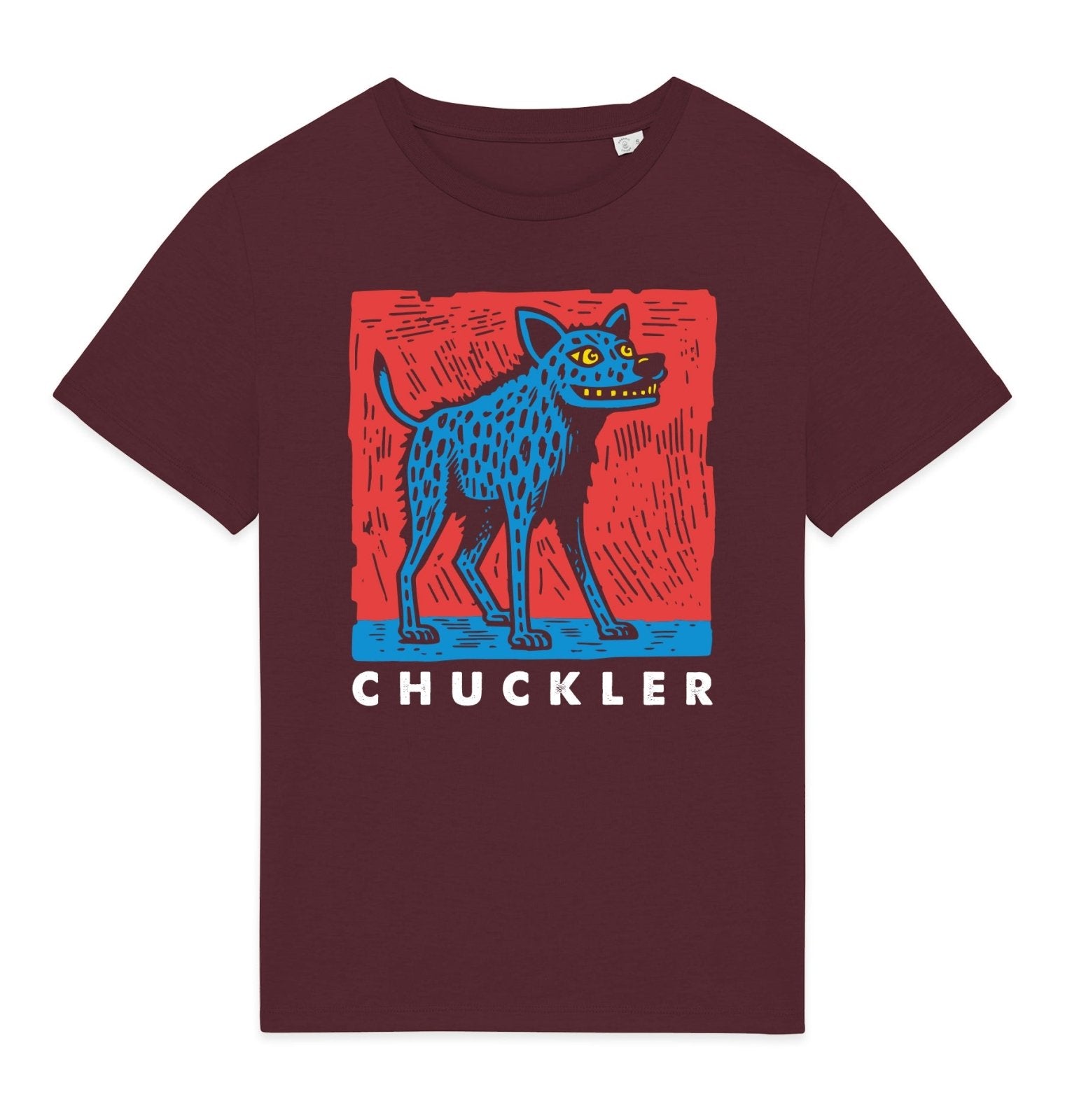 Chuckler Front Print Womens T-shirt - Blue Panda