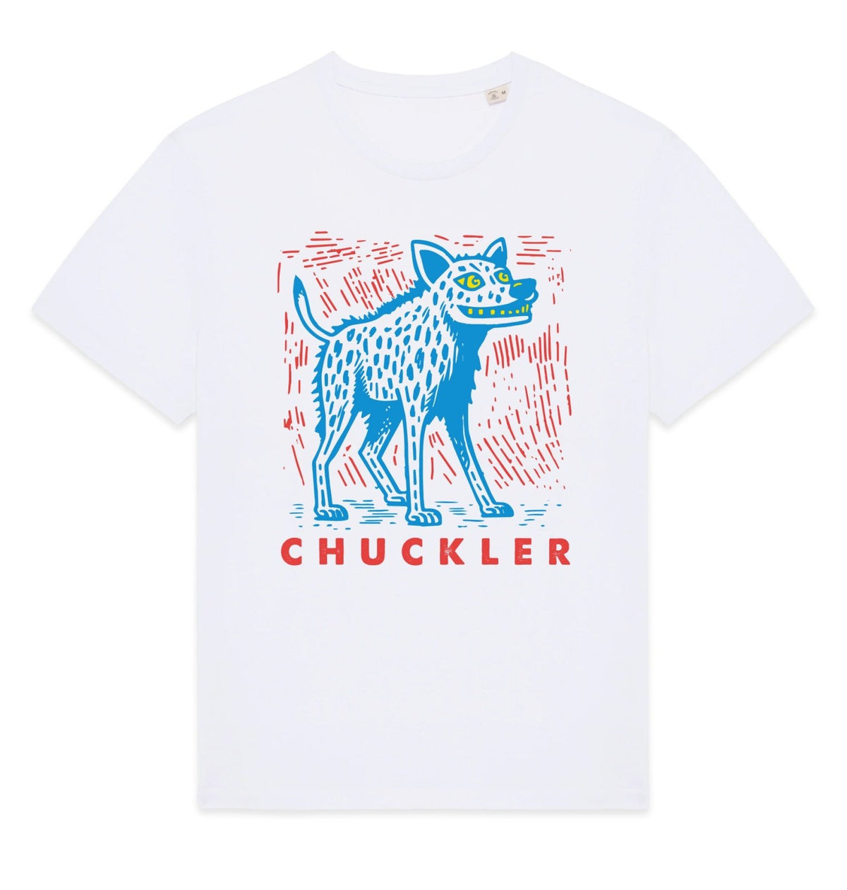 Chuckler Front Print Womens T-shirt - Blue Panda