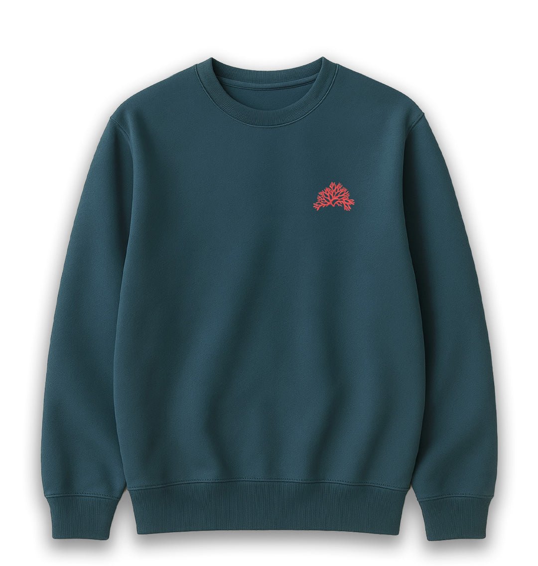Coral Reef Mens Sweatshirt - Blue Panda