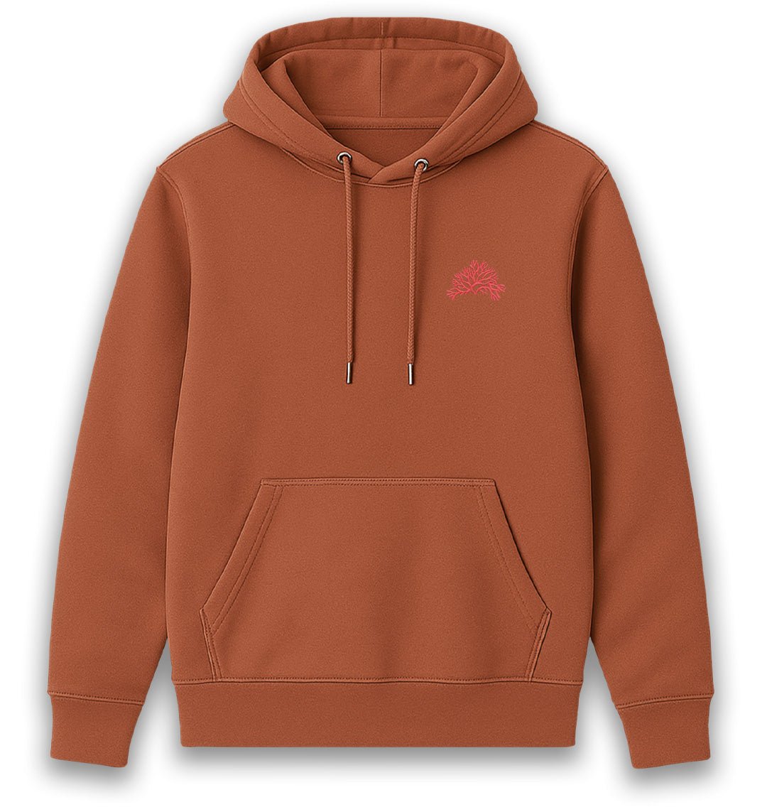 Coral Reef Womens Hoodie - Unisex - Blue Panda