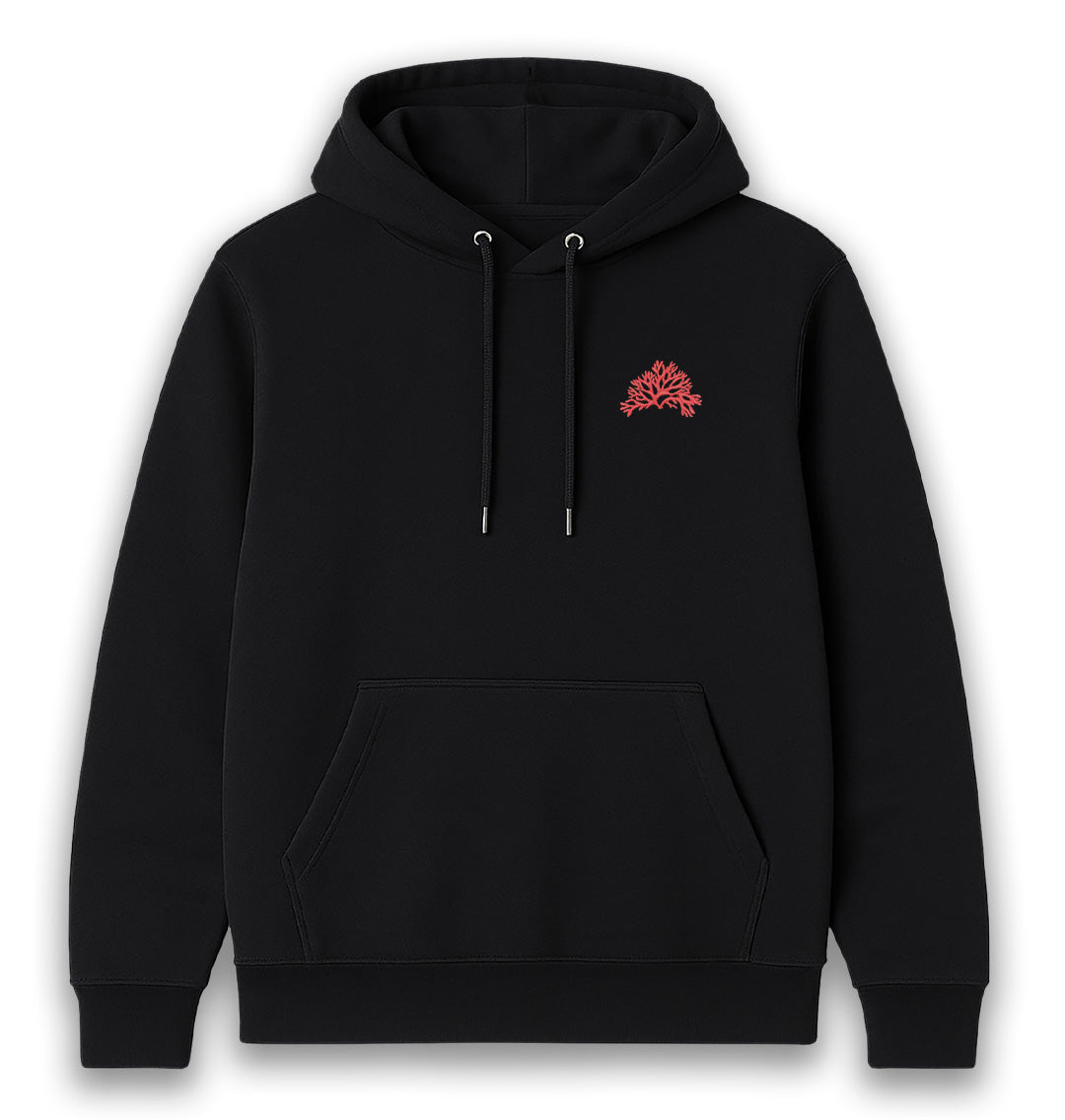 Coral Reef Womens Hoodie - Unisex - Blue Panda