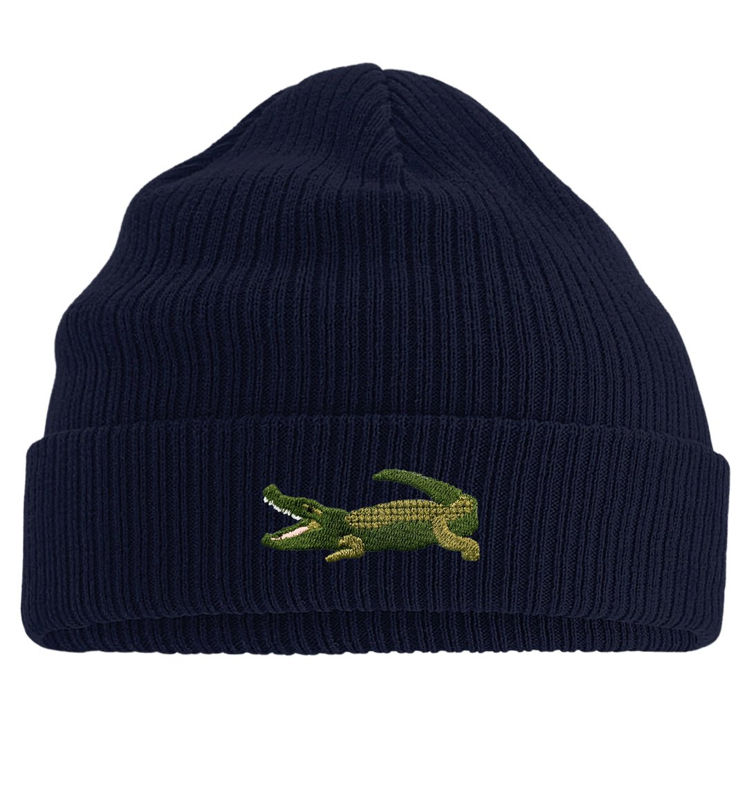 Crocodile Beanie - Blue Panda