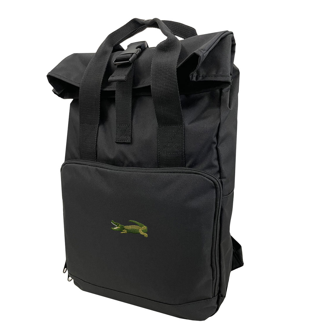 Crocodile Everyday Roll-top Recycled Backpack