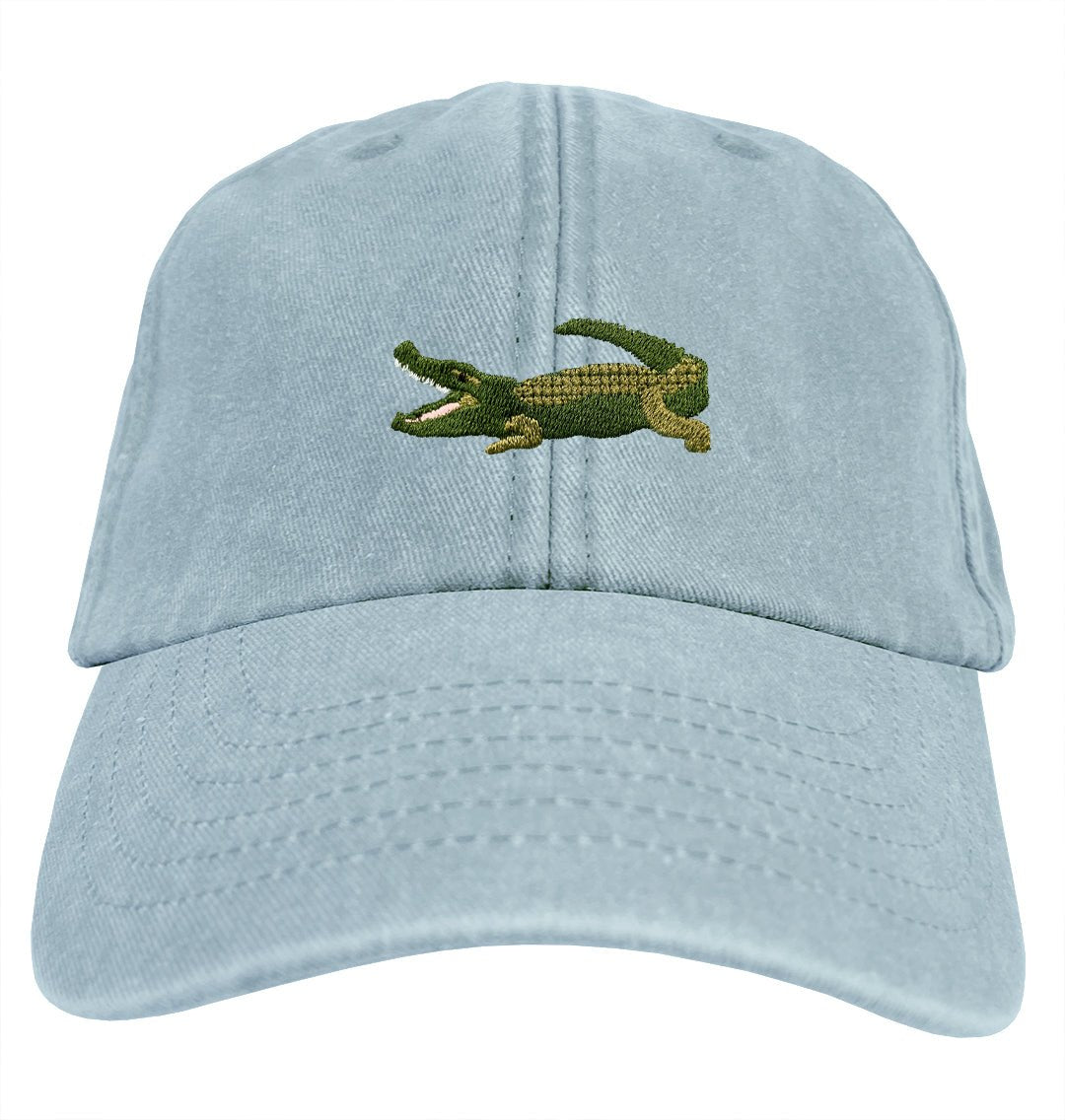 Crocodile Denim Cap - Blue Panda