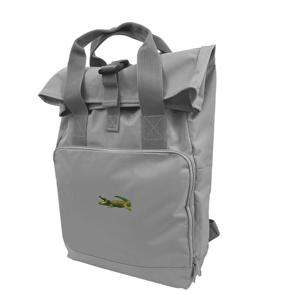 Crocodile Everyday Roll-top Recycled Backpack