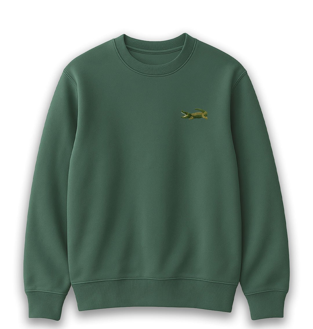 Crocodile Mens Sweatshirt - Blue Panda