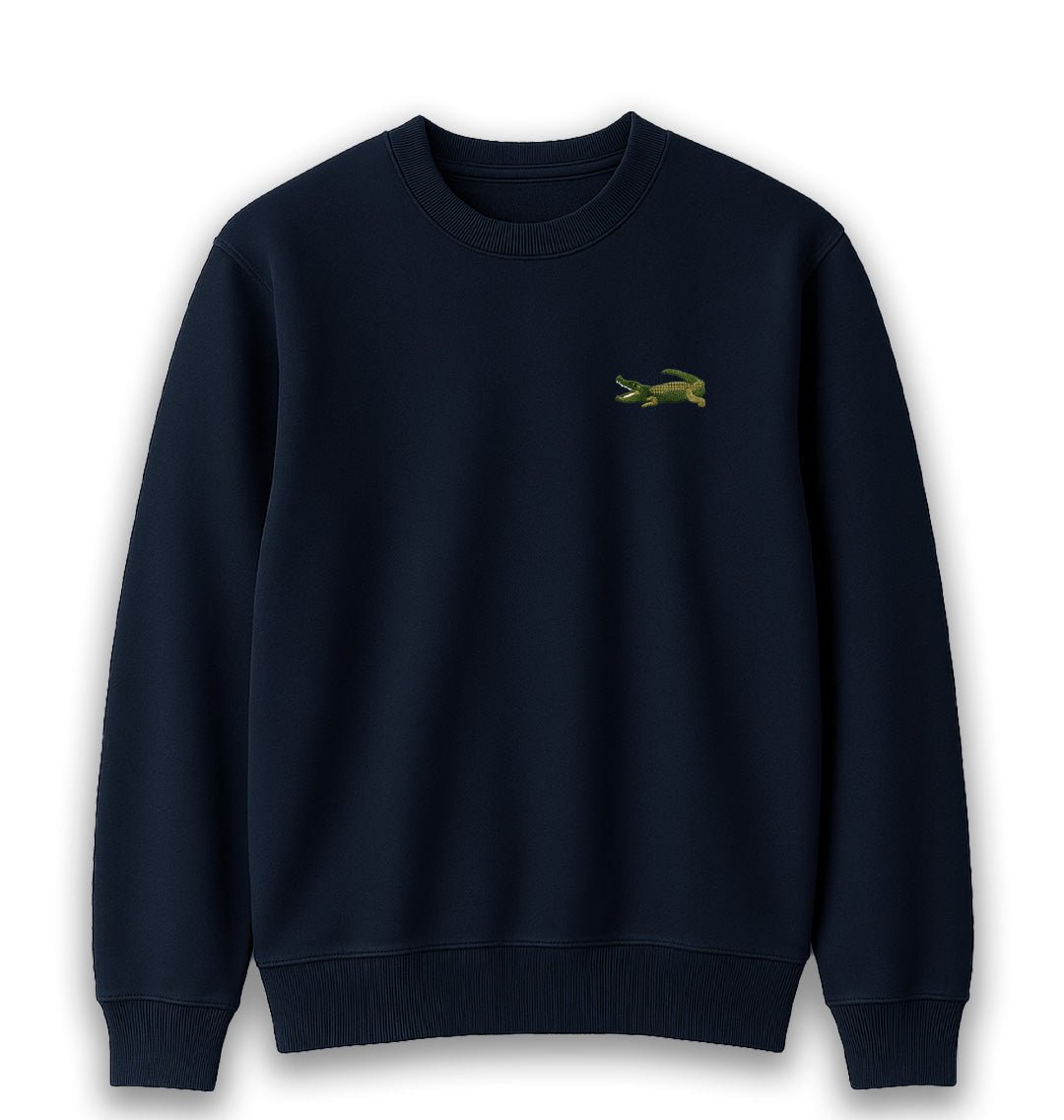 Crocodile Mens Sweatshirt - Blue Panda