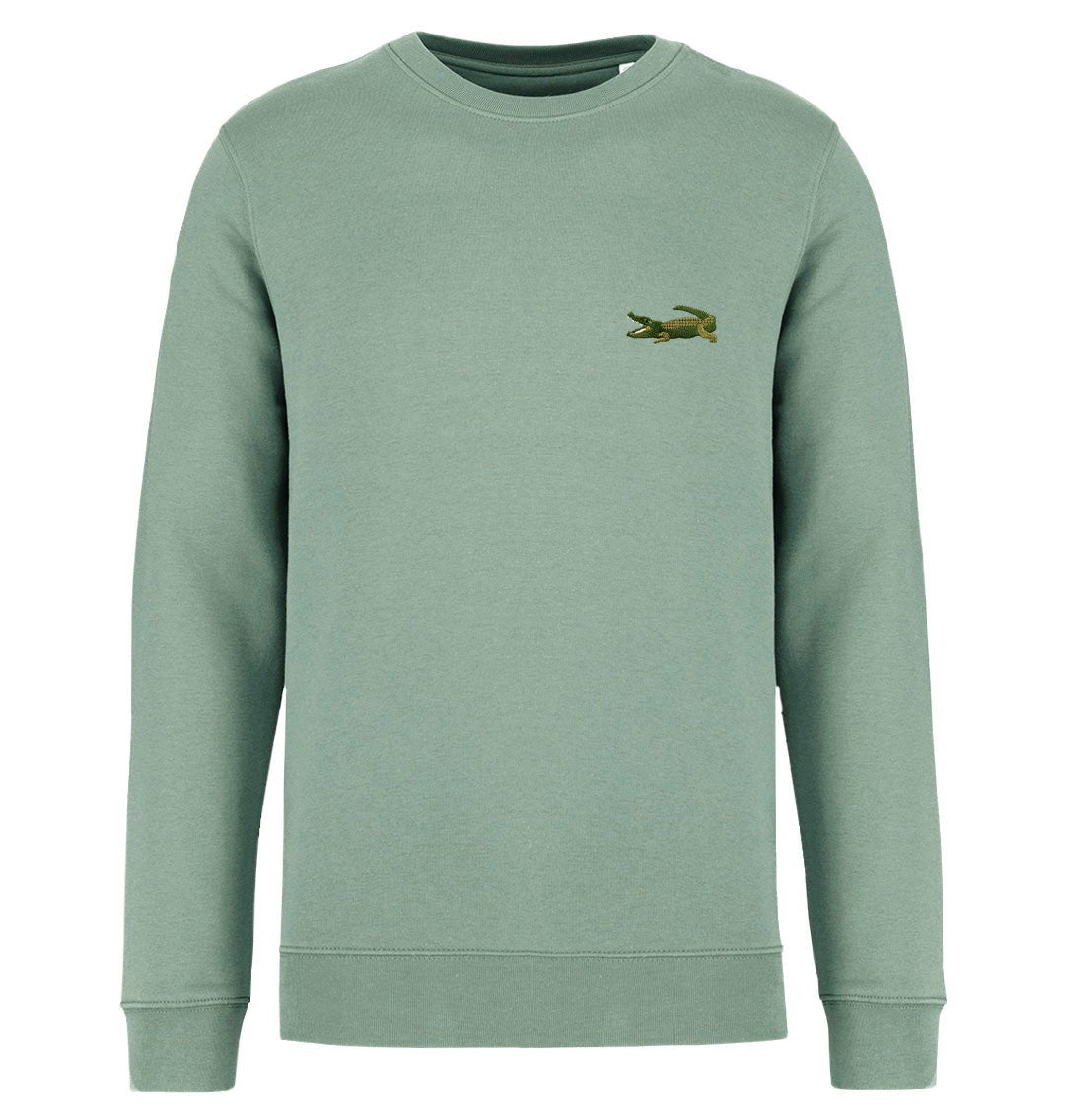 Crocodile Mens Sweatshirt - Blue Panda