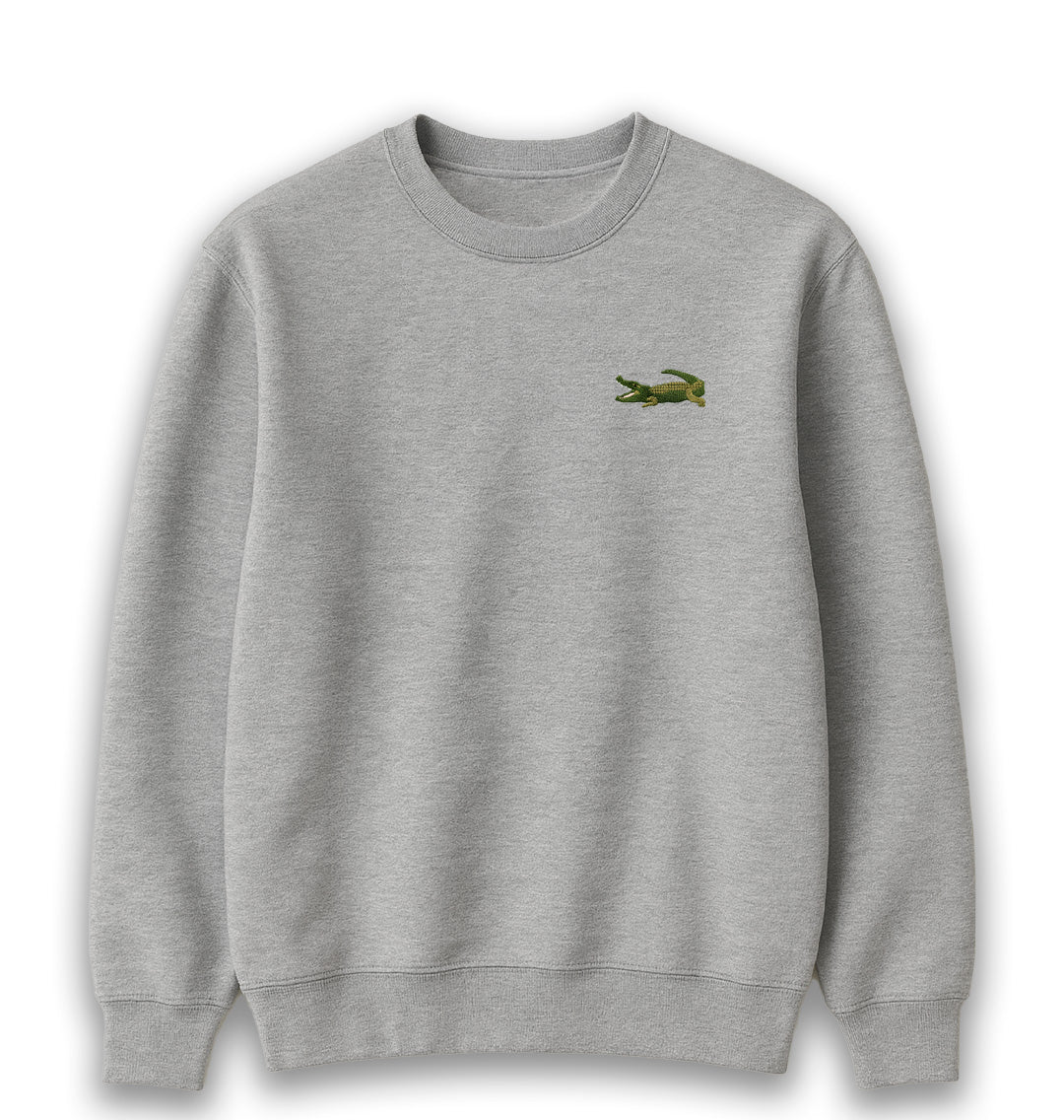 Crocodile Mens Sweatshirt - Blue Panda