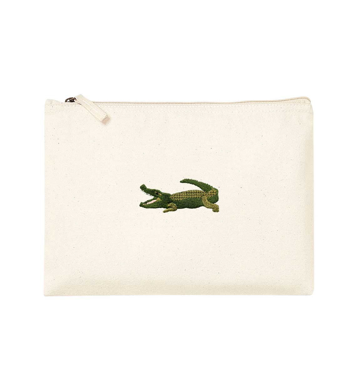 Crocodile Organic Accessory Pouch - Blue Panda