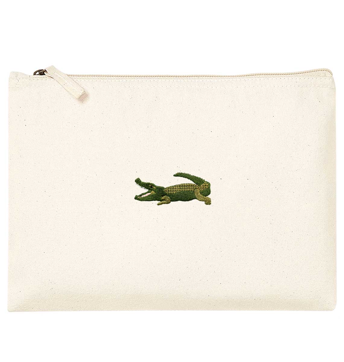 Crocodile Organic Accessory Pouch - Blue Panda