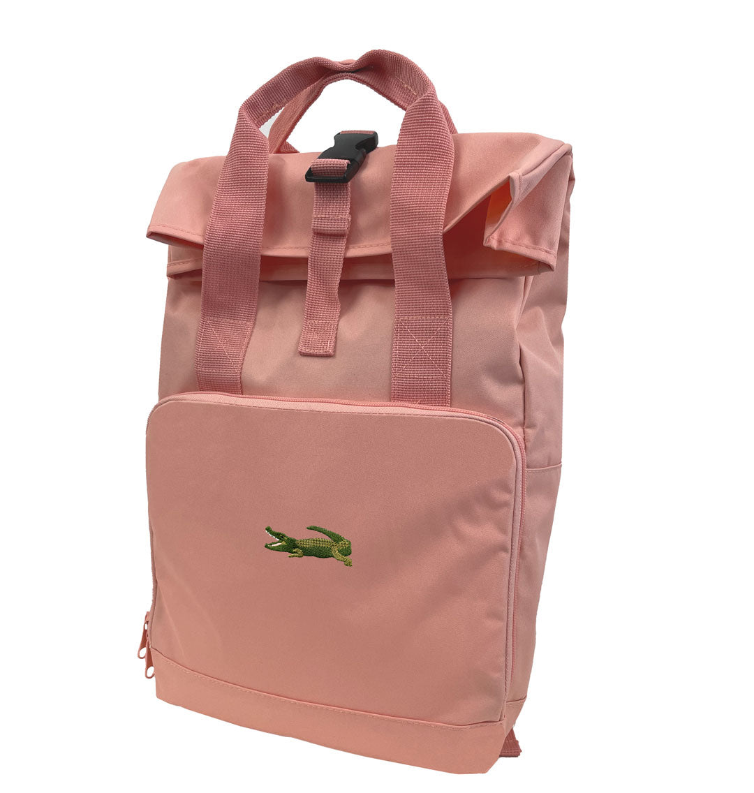 Crocodile Everyday Roll-top Recycled Backpack