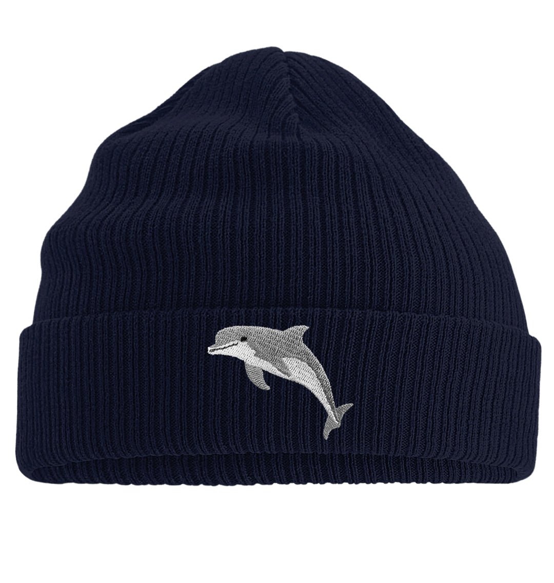 Dolphin Beanie - Blue Panda