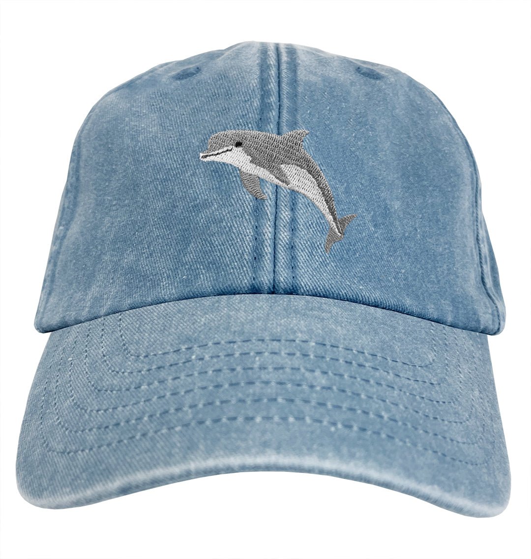 Dolphin Denim Cap - Blue Panda