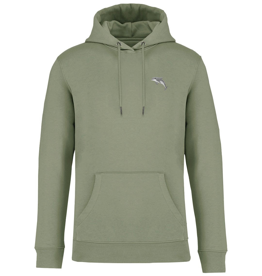 Dolphin Mens Hoodie - Blue Panda