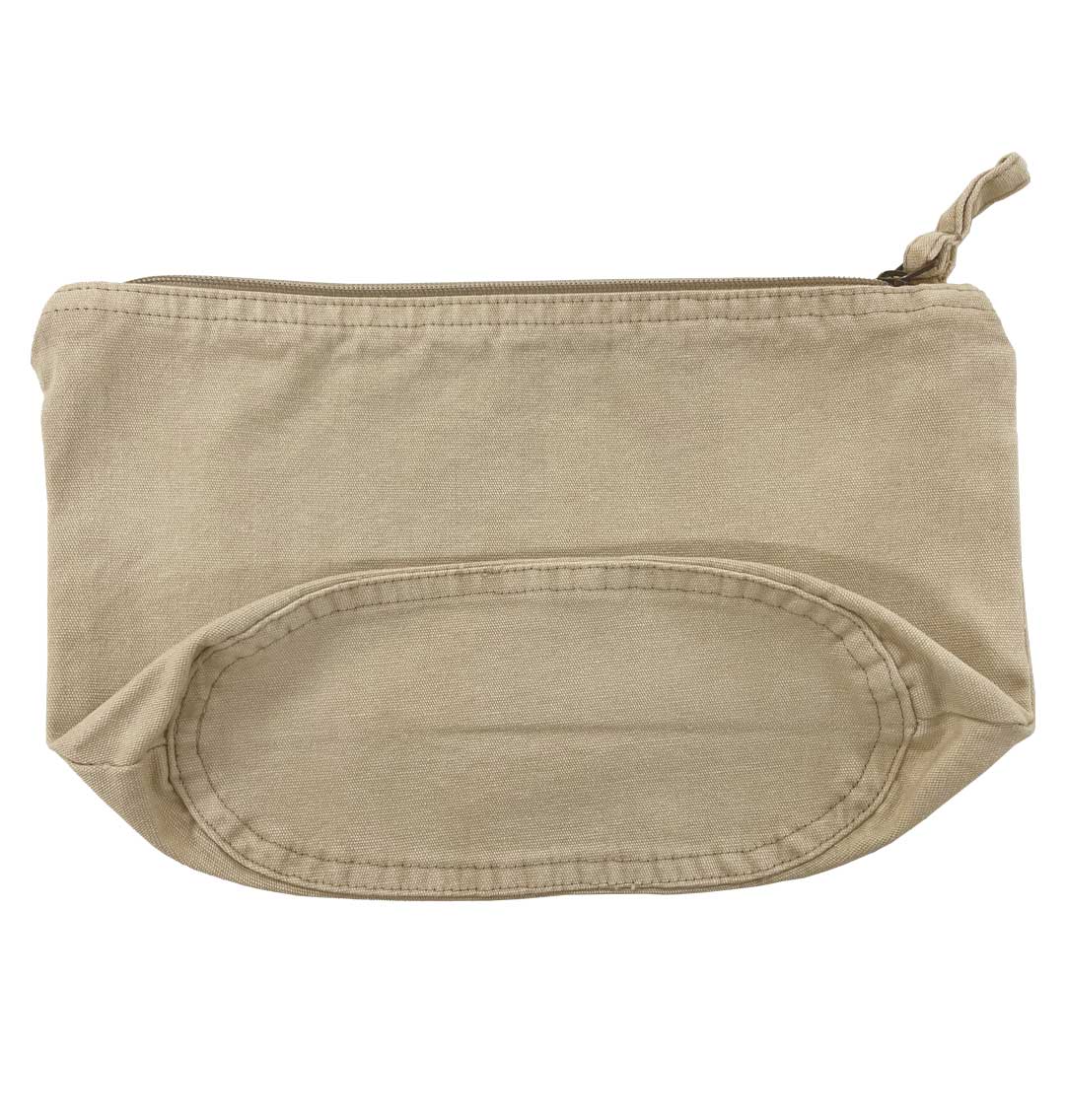 Giraffe Recycled Cotton Accessory Pouch - Blue Panda