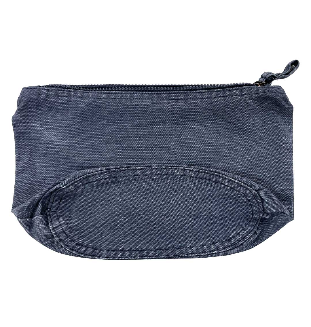 Dolphin Recycled Cotton Accessory Pouch - Blue Panda