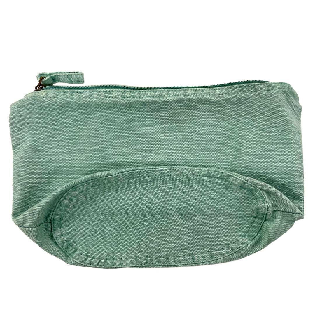 Dolphin Recycled Cotton Accessory Pouch - Blue Panda