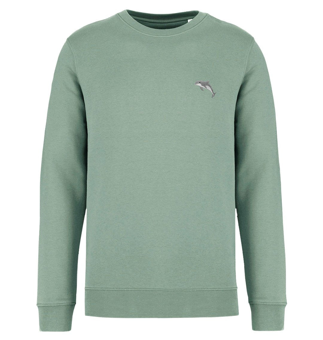 Dolphin Womens Sweatshirt - Blue Panda