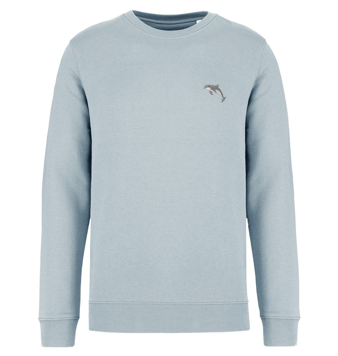 Dolphin Womens Sweatshirt - Blue Panda