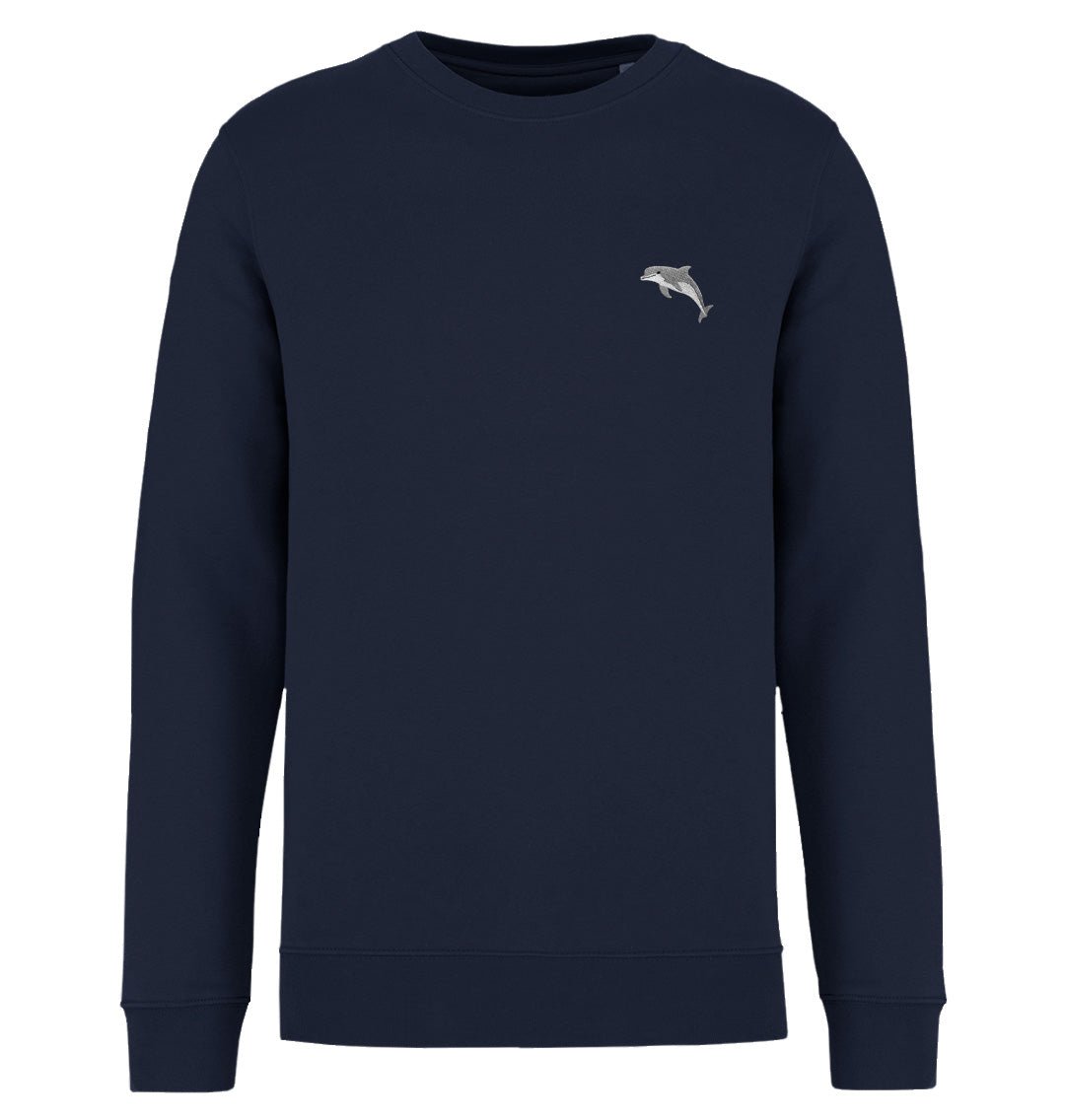 Dolphin Womens Sweatshirt - Blue Panda