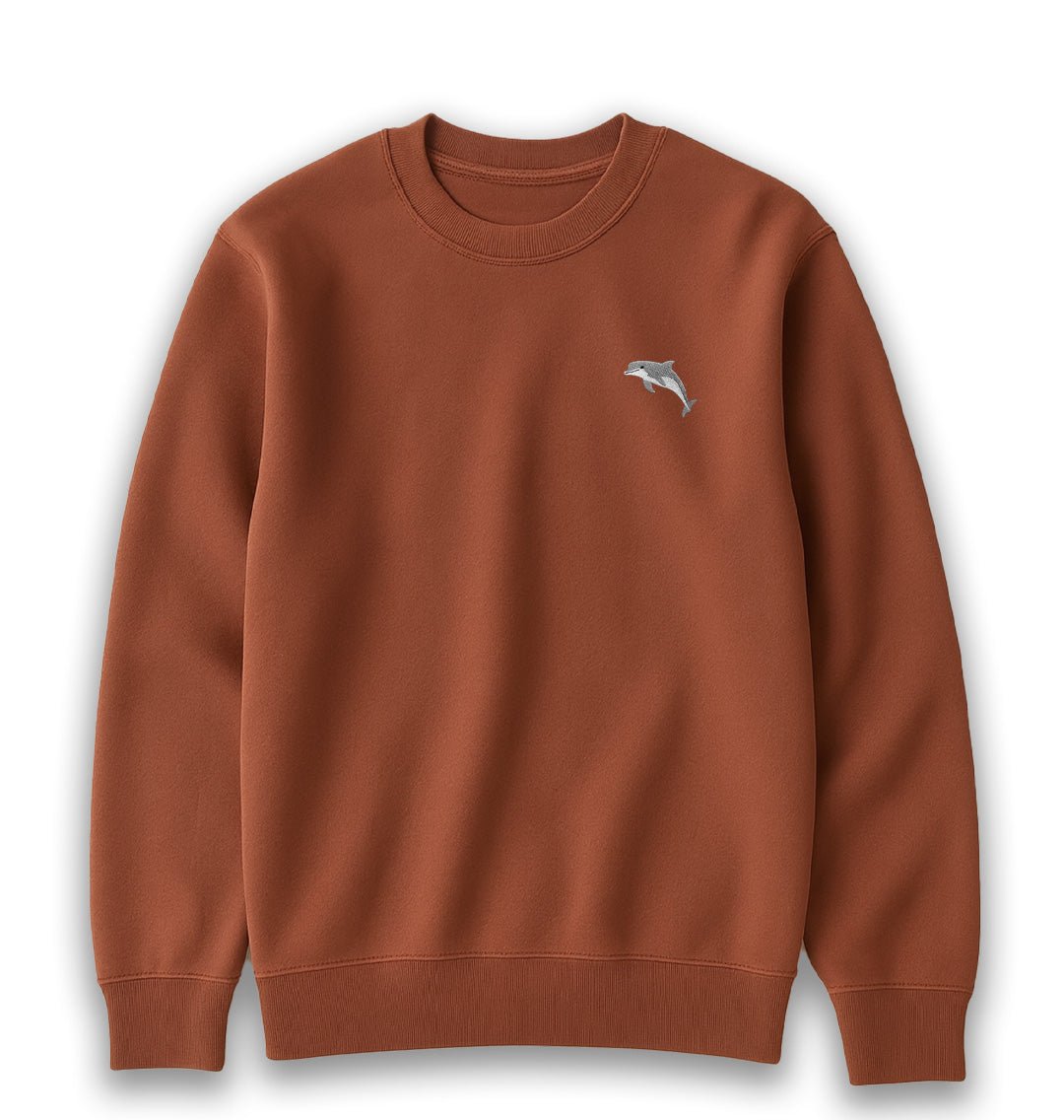 Dolphin Womens Sweatshirt - Unisex - Blue Panda