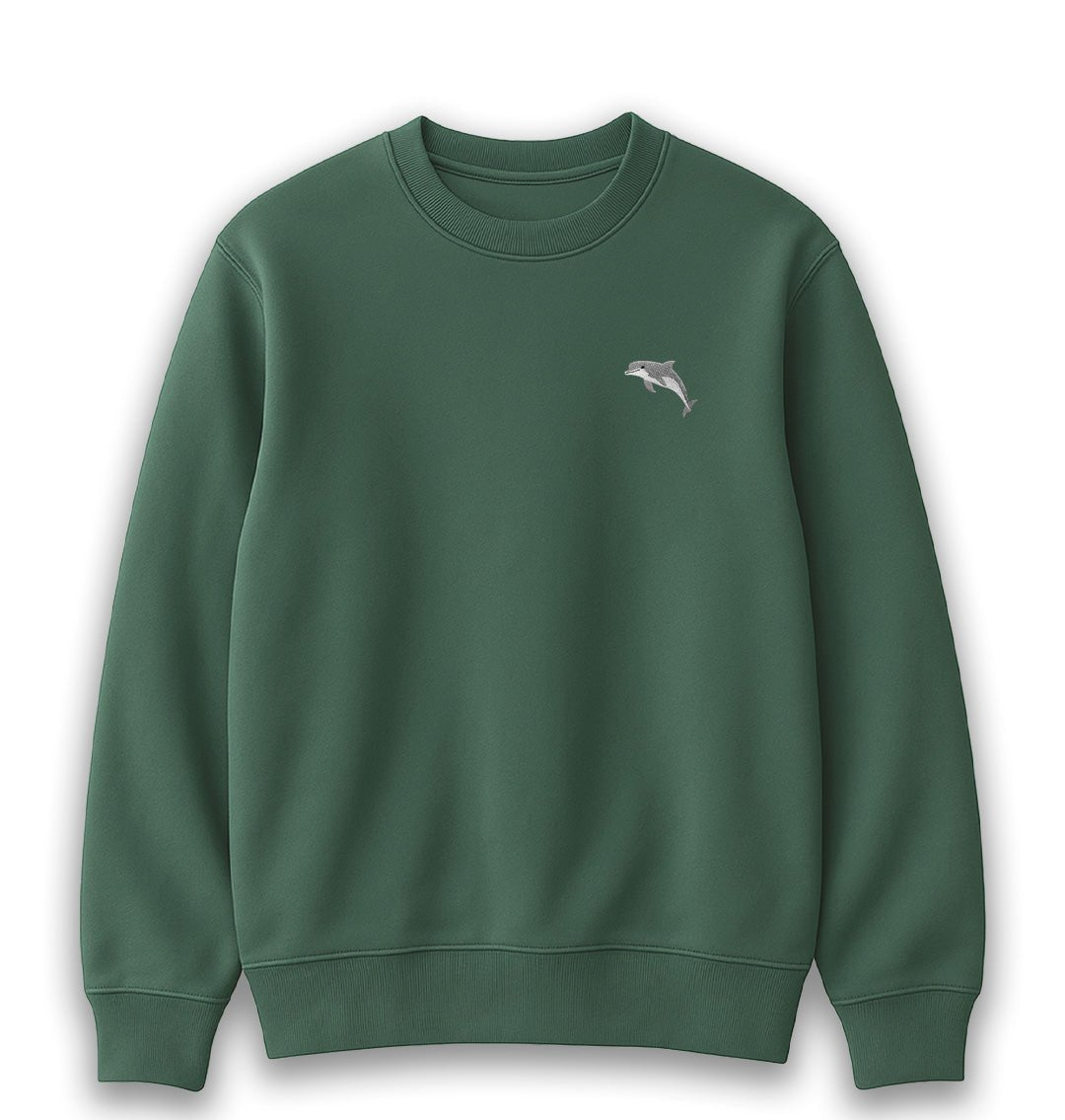 Dolphin Womens Sweatshirt - Unisex - Blue Panda