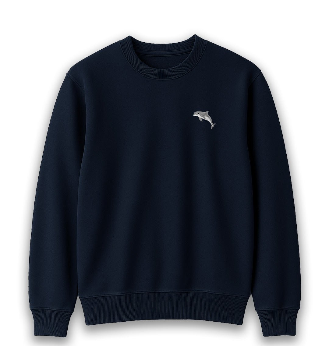 Dolphin Womens Sweatshirt - Unisex - Blue Panda