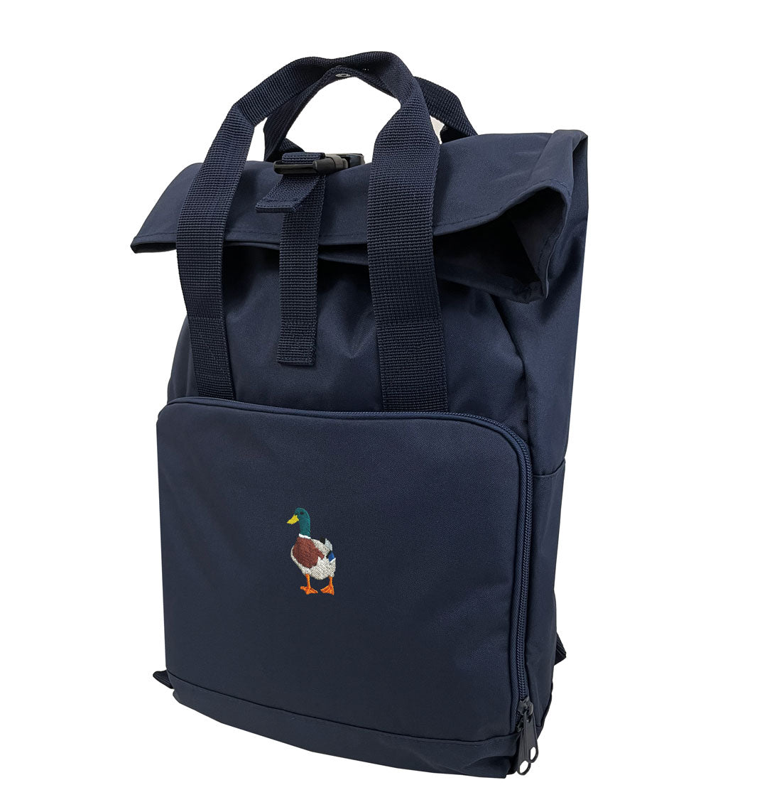Mallard Duck Everyday Roll-top Recycled Backpack