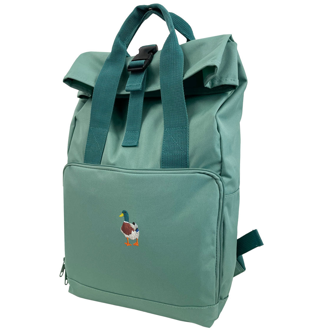 Mallard Duck Everyday Roll-top Recycled Backpack
