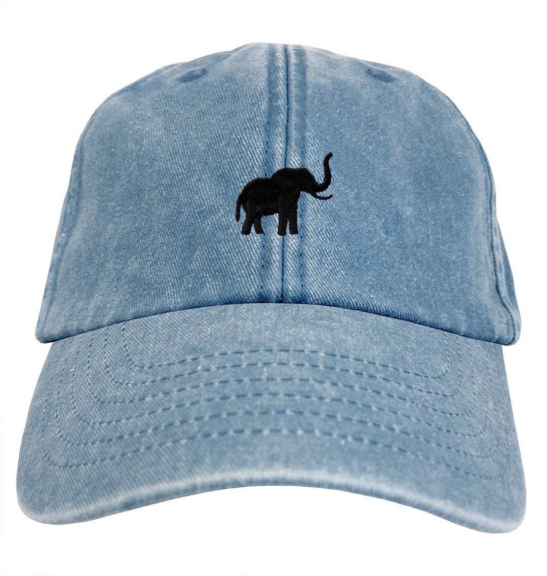 Elephant Logo Cap Wildlife Conservation Baseball Caps UK Blue Panda