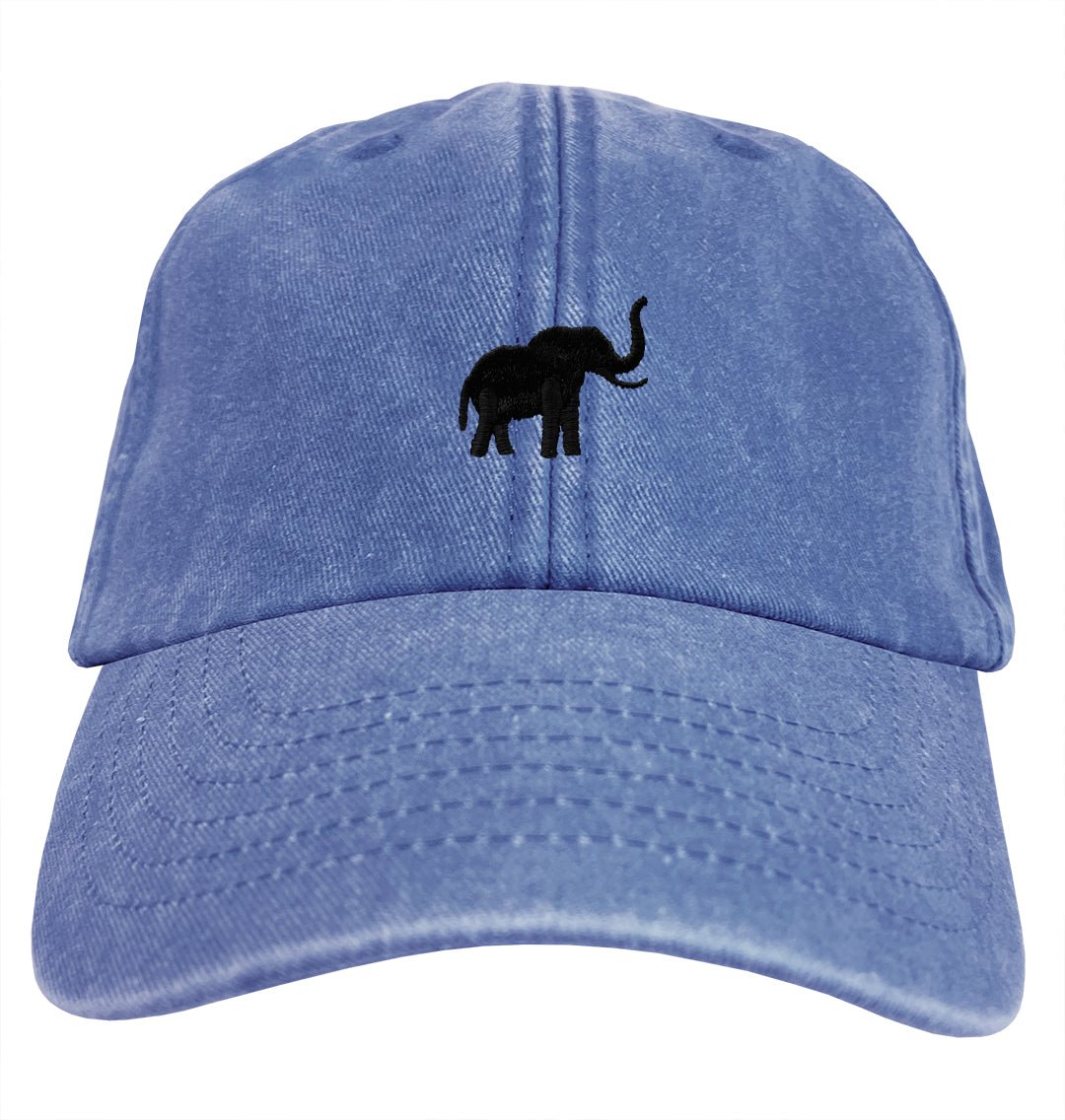 Tech Design Republican Elephant Dad Hat – Embroidered Cotton Adjustable Cap, Putty Color, One Size Fits All