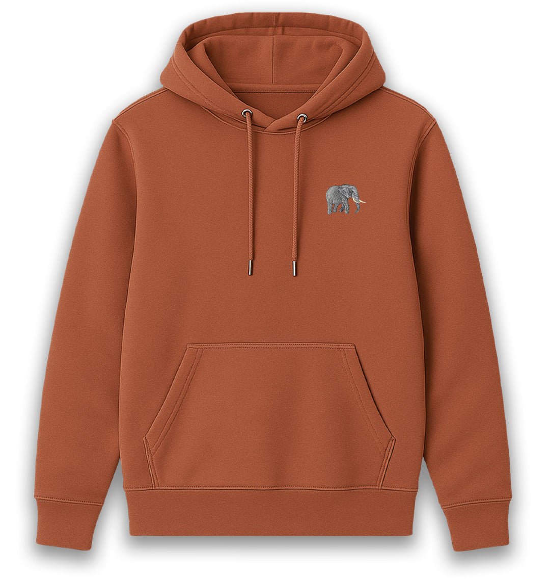 Elephant Womens Hoodie - Unisex - Blue Panda
