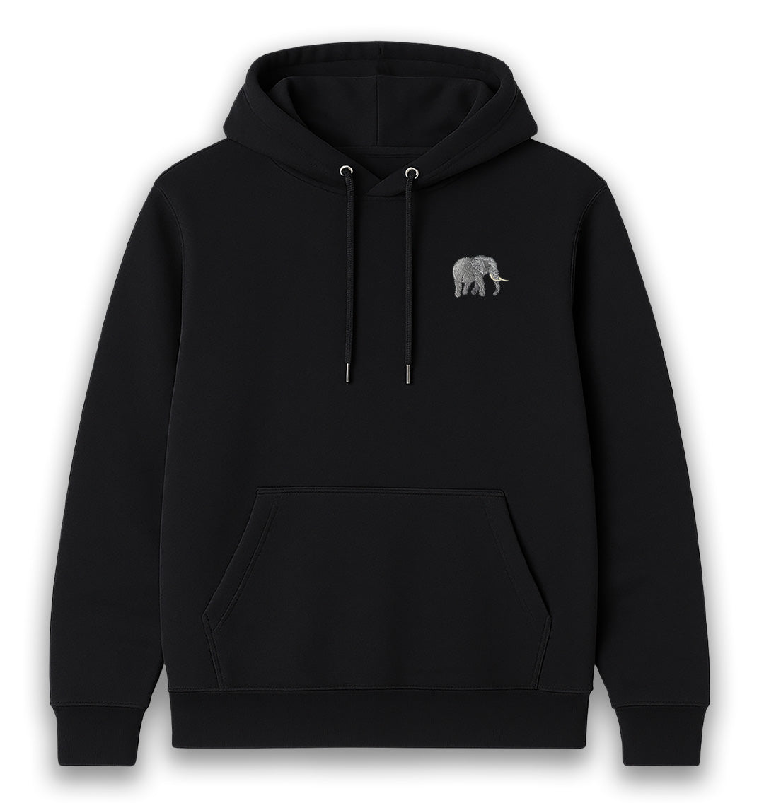 Elephant Womens Hoodie - Unisex - Blue Panda