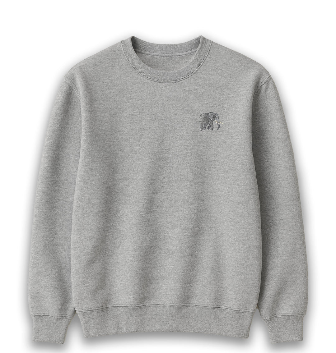 Elephant Womens Sweatshirt - Unisex - Blue Panda