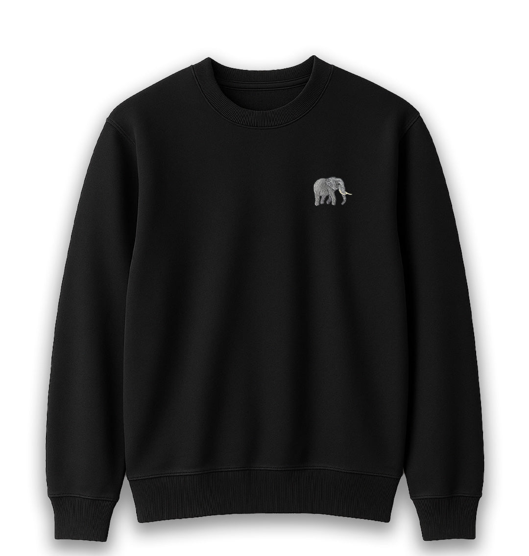 Elephant Womens Sweatshirt - Unisex - Blue Panda