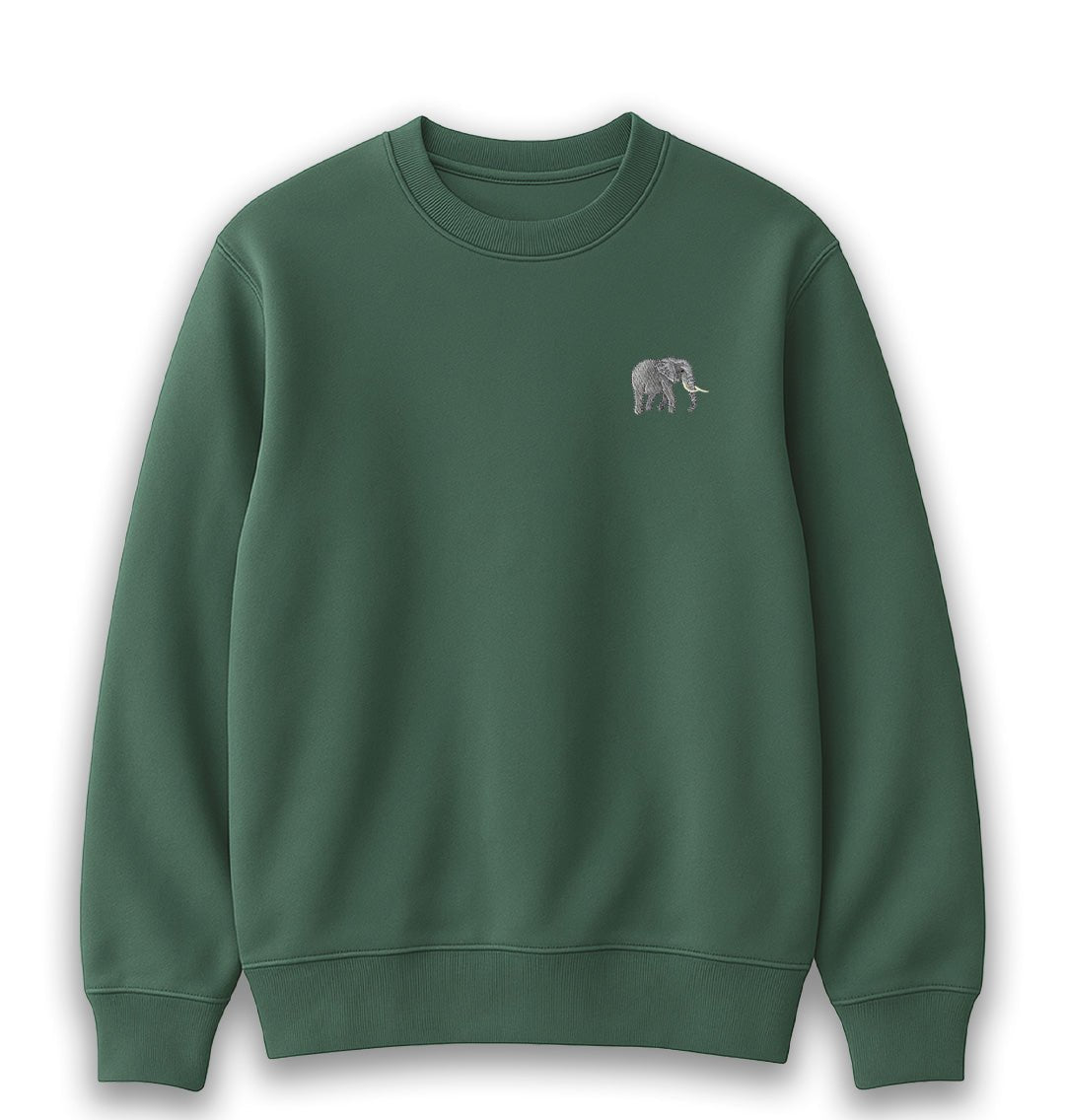 Elephant Womens Sweatshirt - Unisex - Blue Panda