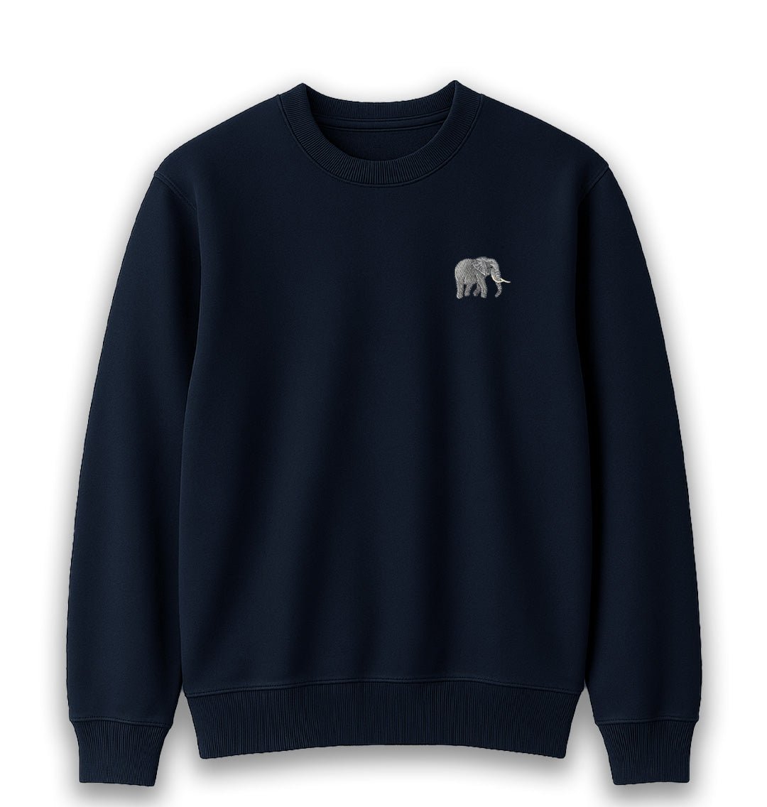 Elephant Womens Sweatshirt - Unisex - Blue Panda
