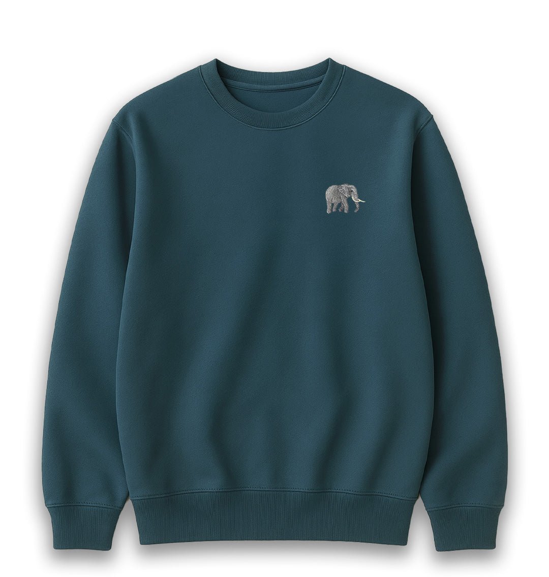 Elephant Womens Sweatshirt - Unisex - Blue Panda