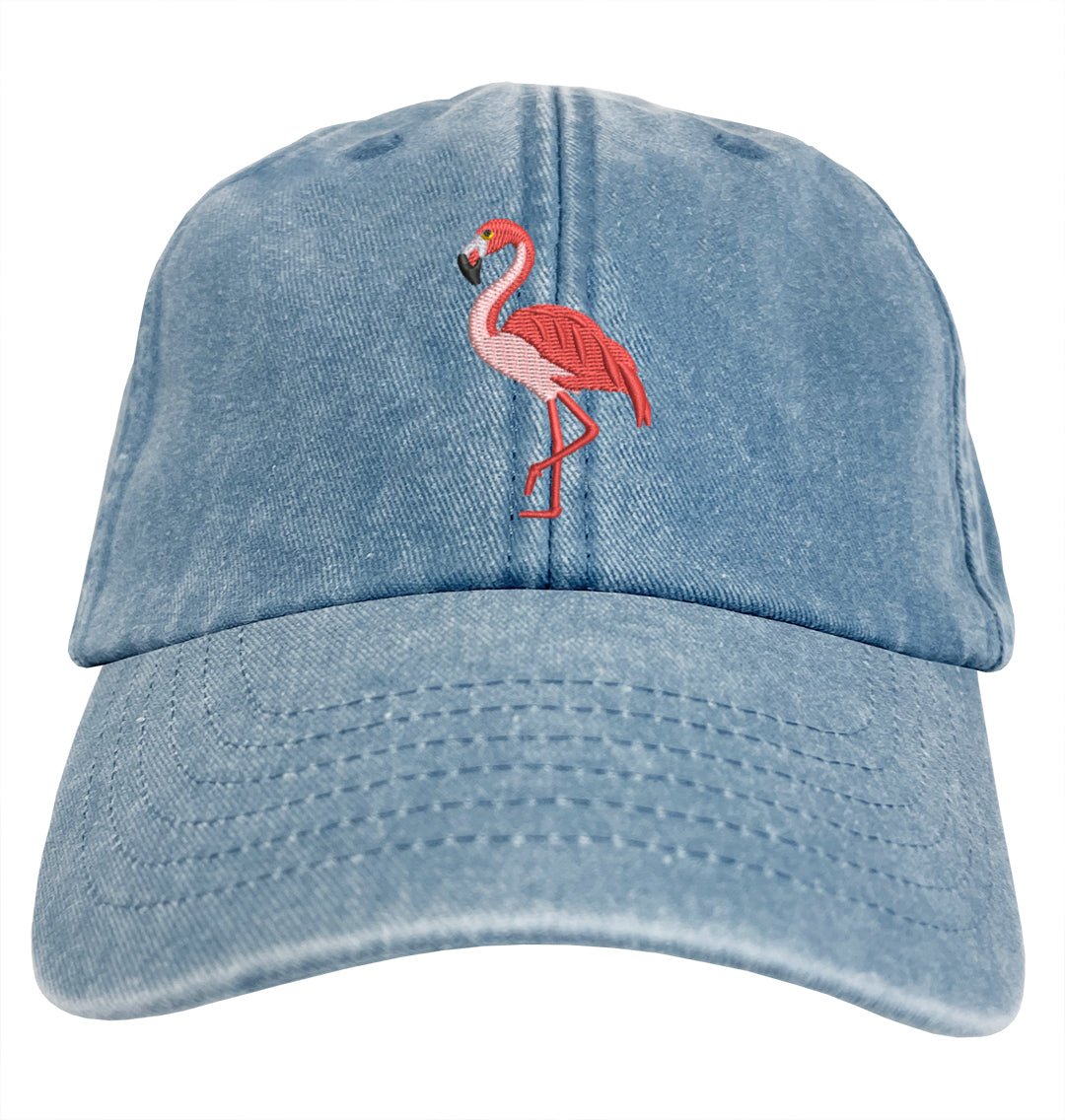 Flamingo Denim Cap - Blue Panda