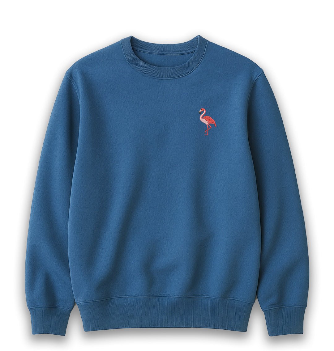 Flamingo Mens Sweatshirt - Blue Panda